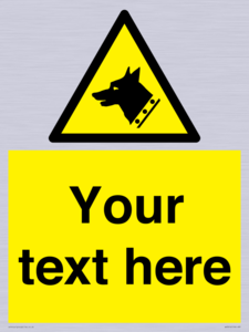 Custom Warning: Guard dog